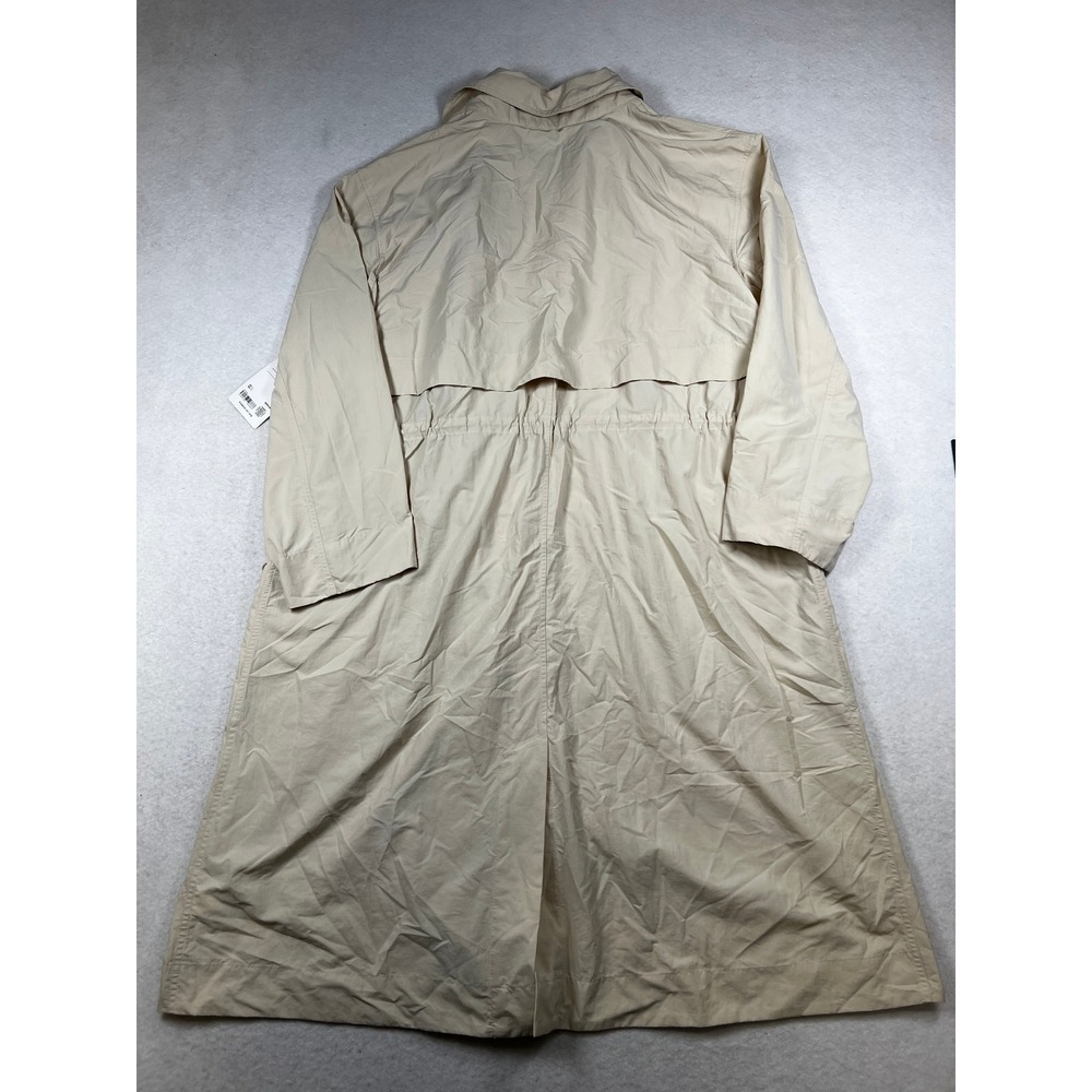 NWT Athleta Luna Cream Off White Trench Coat Womens SIZE XL MSRP $229 - Picture 3 of 13